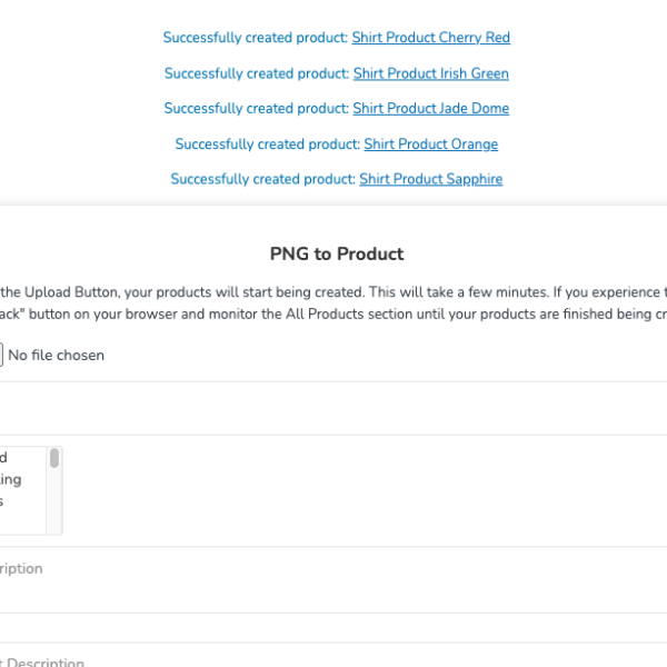 PNG to Product - Woocommerce Plugin